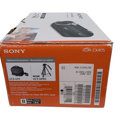 Sony HDR-CX405 Flash Memory Camcorder - Black (HDRCX405B) for sale