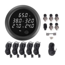 Air Bag Pressure Gauge Five Digital Display 0-232psi 16bar For Air Ride Sus...