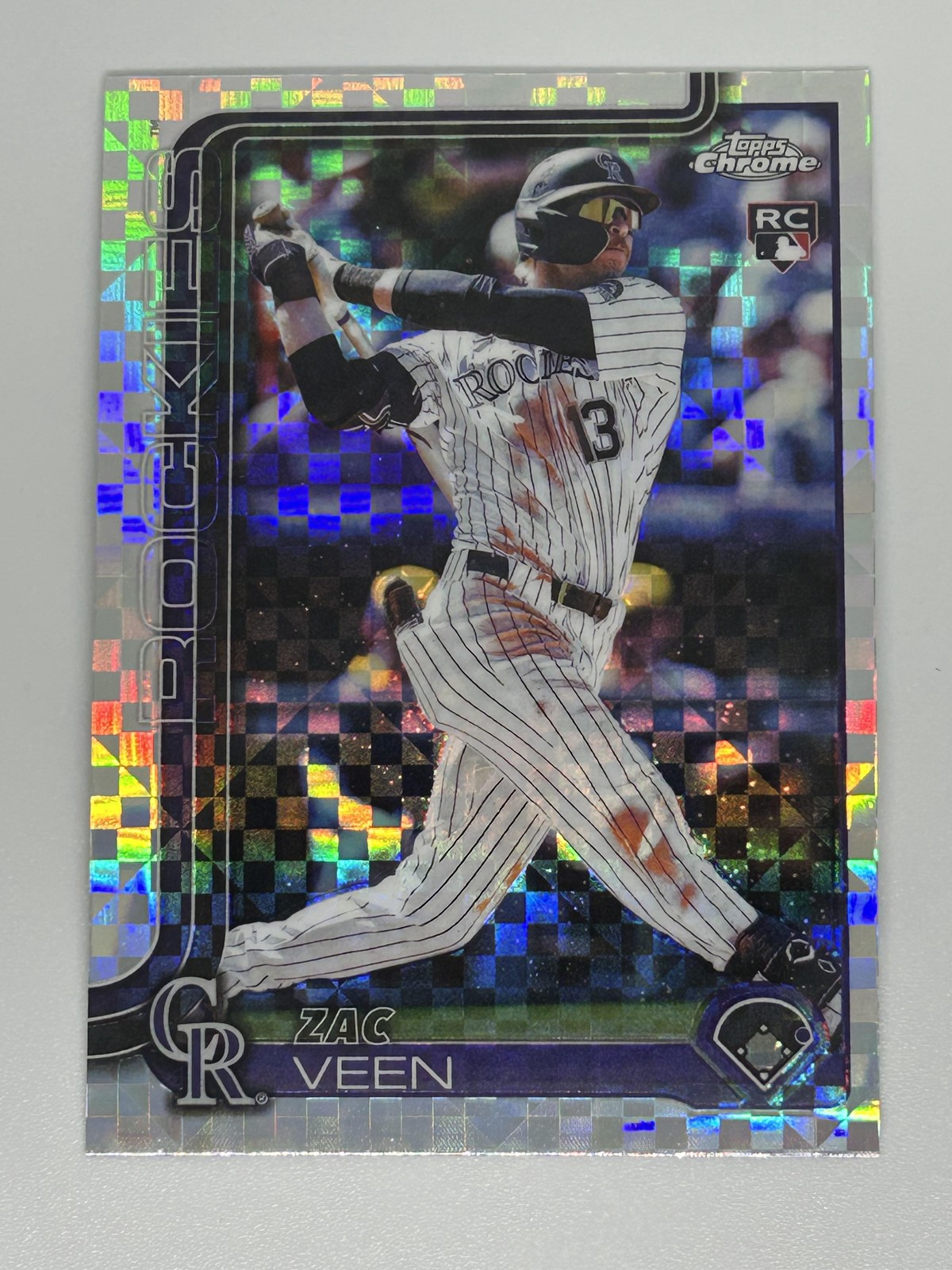Zac Veen 2025 Topps Update #US286 Sandglitter Rookie Colorado Rockies
