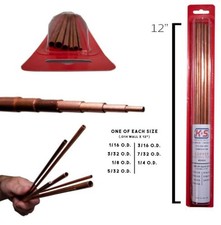 1/16 thru 5/32x12 Copper Telescopic Tubing .014 Wall 7pc 