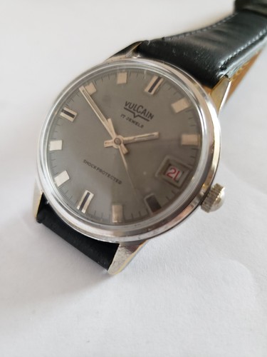 VULCAIN SWISS WRIST WATCH ORIGINAL DIAL WELL SERVCIED 1955 - Picture 11 of 11