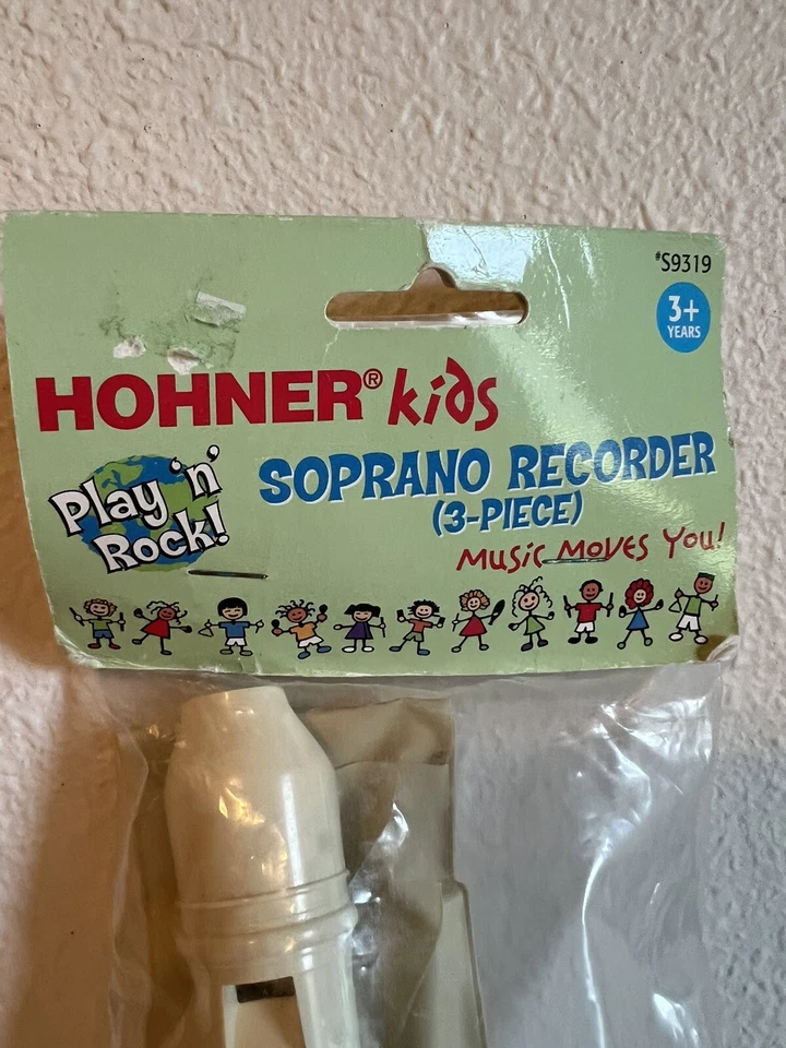 Hohner Kids Play N Rock - S9319 - Soprano Recorder (3 Piece) New Sealed - Image 2 of 4