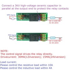 1 Channel Relay Module DC 24V 12V 110VAC 220VAC Din Rail Mounted for PLC GSM
