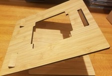 Brand New Laptop Stand For Posture, Collapsible, Wood Grain 260 X 230 X 10CM