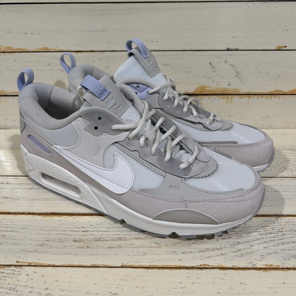 Nike Air Max 90 Futura 'White Light Bone' DM9922-102 Wmns. Size 9.5