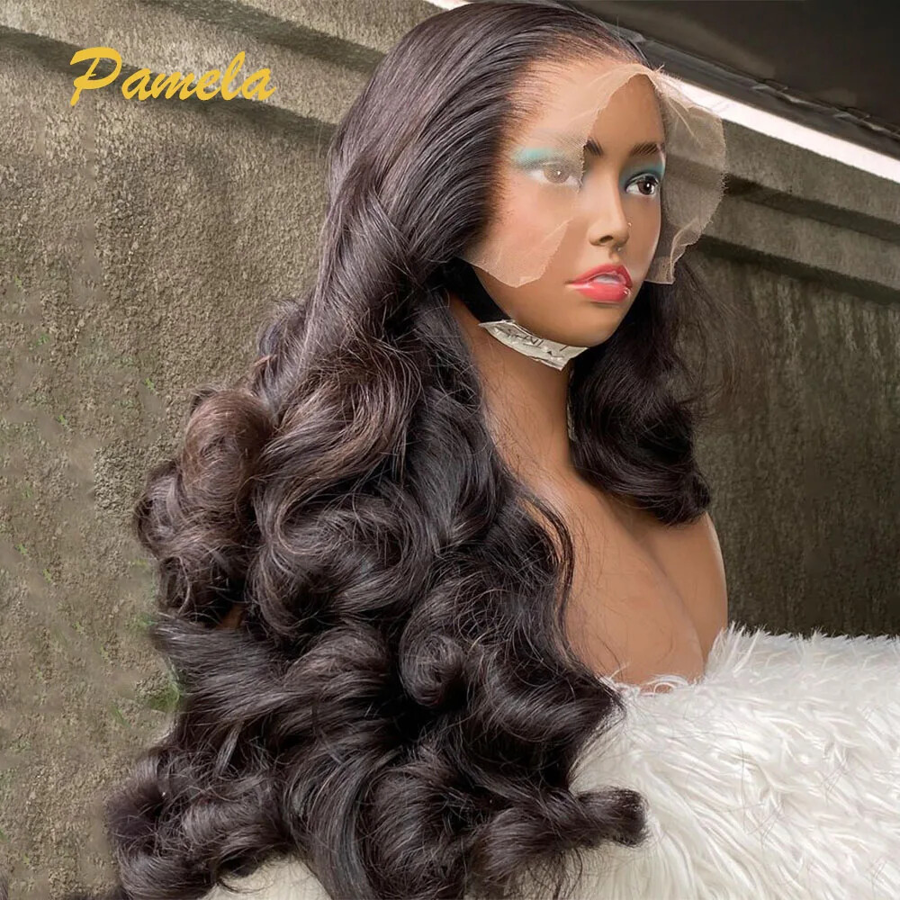 Bleached Knots HD Transparent Lace Front Glueless Wig Pre Plucked Human Hair Waves