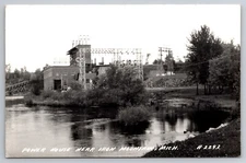 Power House Near Iron Mountain Michigan c1940 Real Photo RPPC