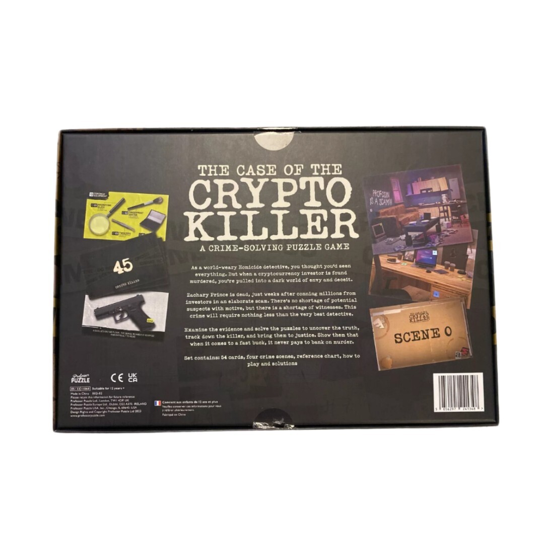 Professor Puzzle The Case of the Crypto Killer Crime-Solving Puzzle Board  Game | eBay UK