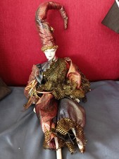 Prozellanpuppen "Harlekin"; keine Herstellermarkierung;