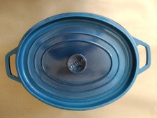 Cocotte En Fonte Invicta - Bleue - n° 33 - Made In France
