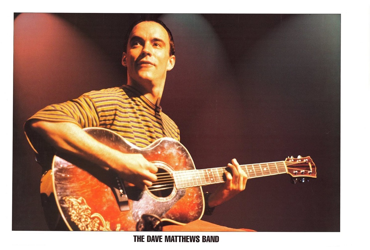 Guitar Method: Dave Matthews Band [DVD](中古品) Dave Matthews Band DMB Sitting Playing Guitar Vintage 90s Poster