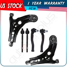 For 2004-2011 Chevrolet Aveo 6Pcs Lower Control Arm And Ball Joint Tie Rod End
