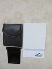 NECKLACE BLACK FOLDER LEATHERETTE JEWELRY DISPLAY CASE-GIFT BOX, POUCH  CLOTH