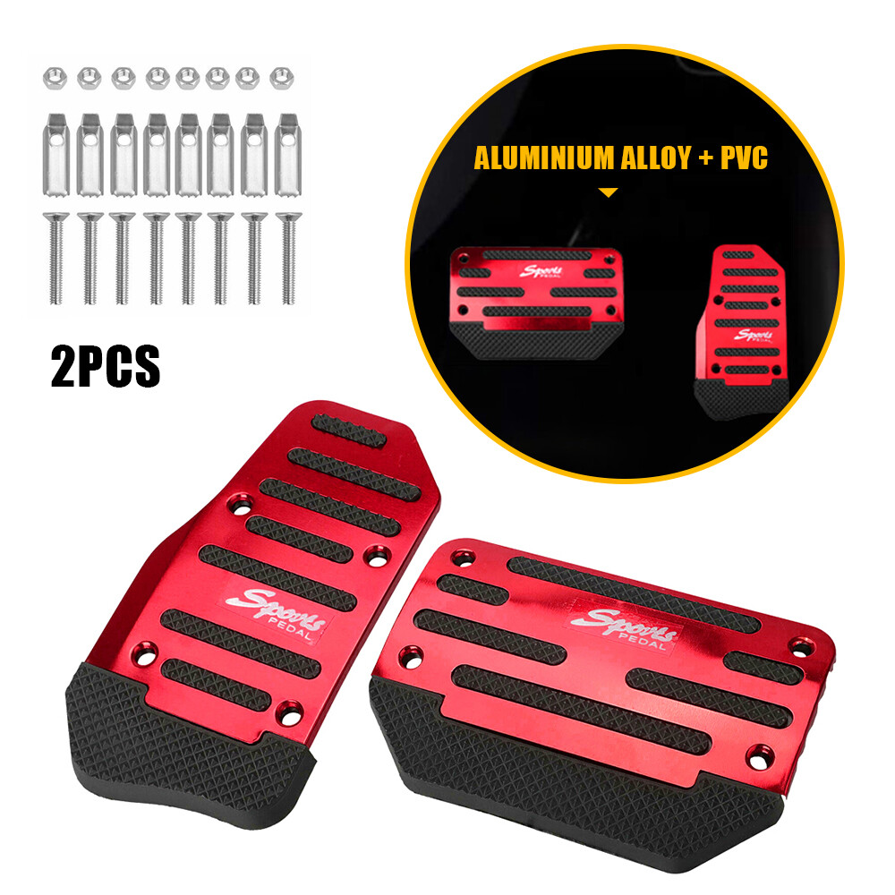 Red Gas Auto Non-Slip Brake Pedal Cover for Cars