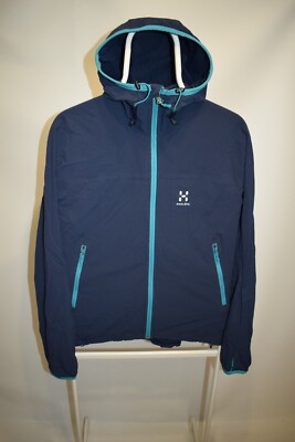 HAGLOFS BOA HOOD Women Jacket Full Zip Navy Softshell HAGLOFS BOA HOOD Women Jacket Full Zip Navy Softshell