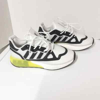 NWOB Adidas Mens ZX 2K Boost Futureshell Shoes White Acid Yellow
