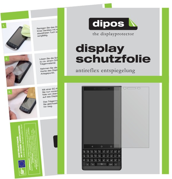 6X Schutzfolie FüR Blackberry Key 2 Matt Displayschutzfolie Folie Display Schutz-image