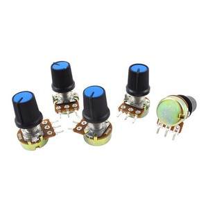 B500K-500K-Ohm-3-Terminals-Rotary-Audio-B-Type-Potentiometer-5Pcs