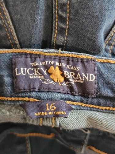 Lucky Brand Jeans Womens Size 16 Zoe Jegging Low Rise Denim Blue - Picture 13 of 14