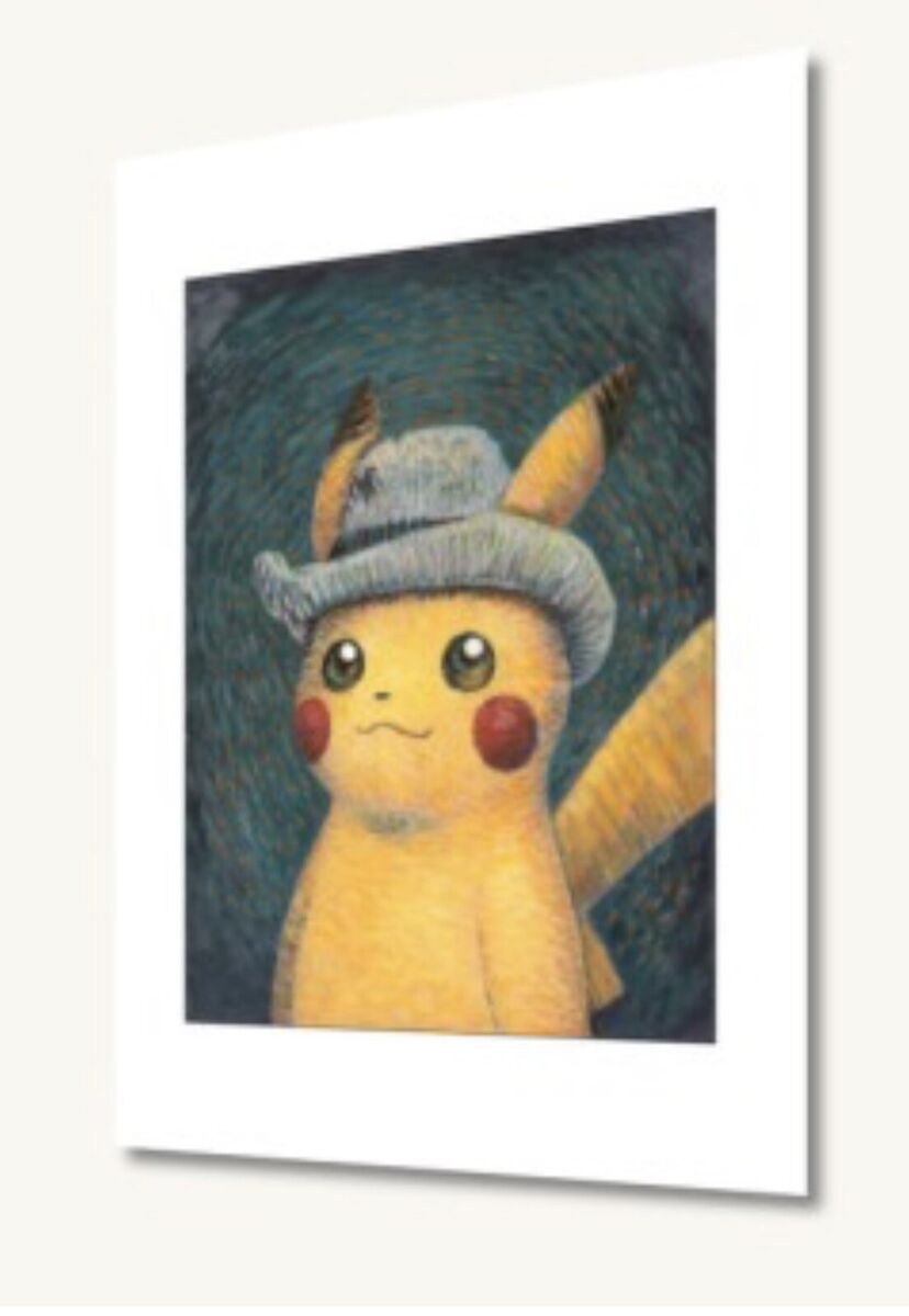 Pokémon x Van Gogh Museum Shop Pikachu with Grey Felt Hat 30 Pokémon x Van Gogh Museum Shop Pikachu with Grey Felt Hat 30