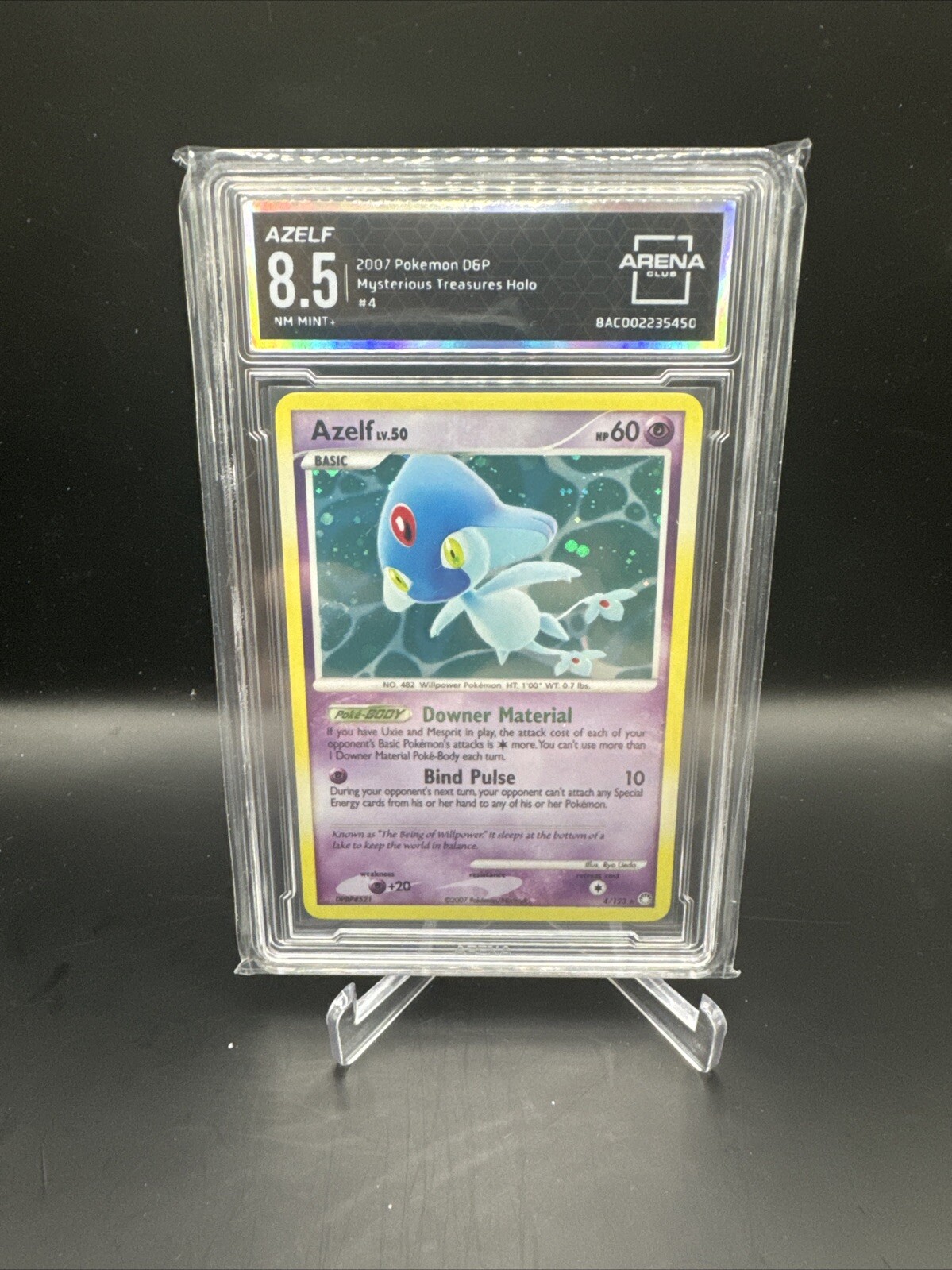 Pokemon - Azelf 4/123 - Mysterious Treasures 2007 - Reverse Holo Rare