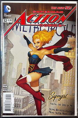 Superman Action Comics #32 (2014) DC Bombshells Variant Cover NM!