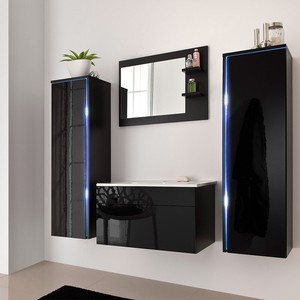 HOME DELUXE Badmöbel Badezimmermöbel Badezimmer Waschtisch Schrank