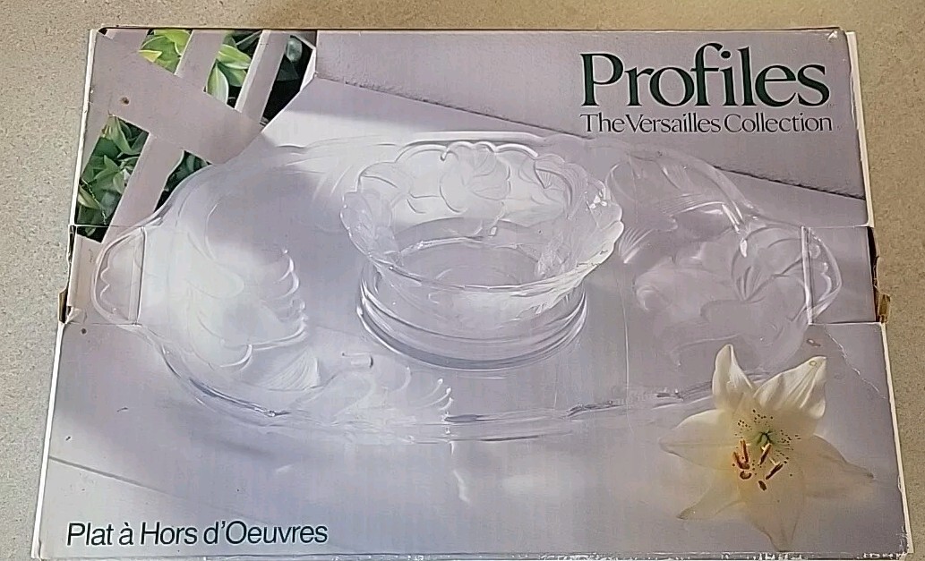 Vintage 1988 Profiles Chip and Dip Platter J303 New in Box