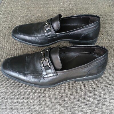 Bruno Magli Black Fermo Bit Loafers Dress Shoes Mens 11.5 M 
