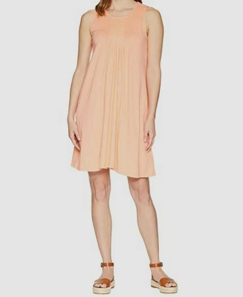 Robe débardeur femme Mod o doc orange suprême sans manches plissée en jersey taille L