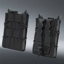 Tactical Molle Single Magazine Pouch Open Top for 5.56mm 7.62mm Rifle Mag Holder