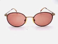 Vintage Gold Multi-Color Metal Oval Sunglasses FRAMES ONLY Japan