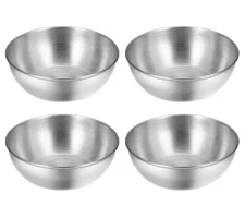 8Pcs Stainless Steel Sauce Dish Set – Mini Seasoning Bowls for Dipping & Serving