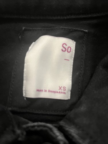 Black Kids jean Jacket Size XS SO Brand - Picture 4 of 4