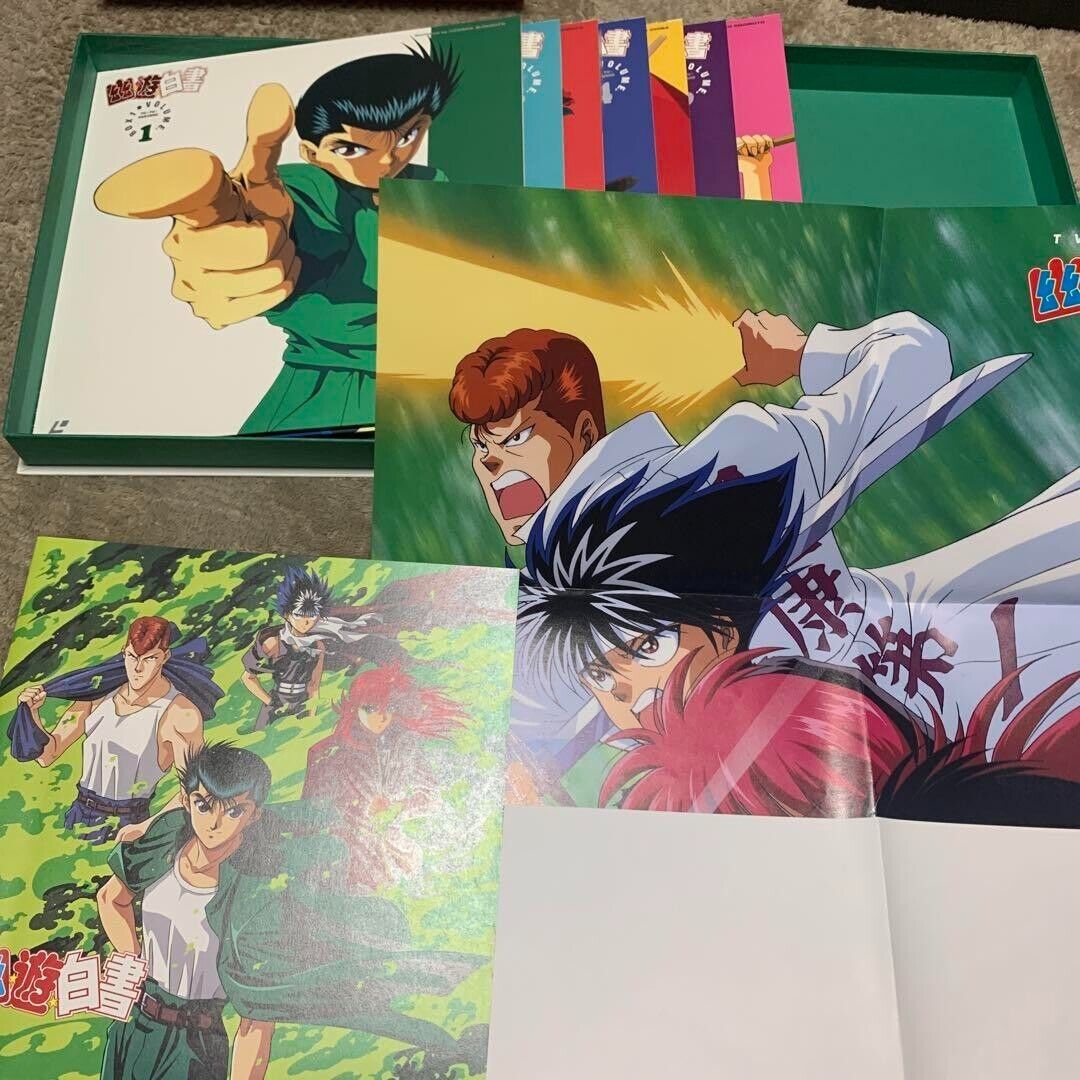 Yu Yu Hakusho TV Anime Series LD 4BOX 28LaserDisc 4Book 4card Set Japan  Anime