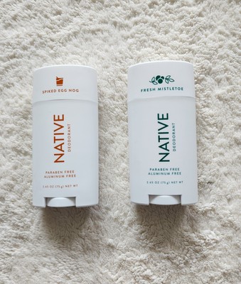 New 2 Native Deodorants Paraben Aluminum Free Limited Christmas Edition, 2.65 oz