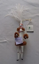 Soffieria De Carlini Bergdorf Goodman Lady In Fur Glass Christmas Ornament Italy