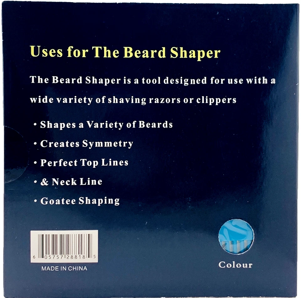 Beard Shaping Comb Styling Template Men Mustache Beard Shape Tool Inbuilt Combs - Image 4 of 4