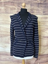 Bnwt Basler Silver Navy Stripe Jacket. Uk12 Rrp £299