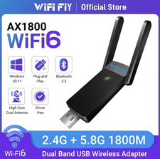 Share 1800Mbps WiFi 6 USB Adapter 5G/2.4GHz USB3.0 Dongle Wireless 802.11ax Ne