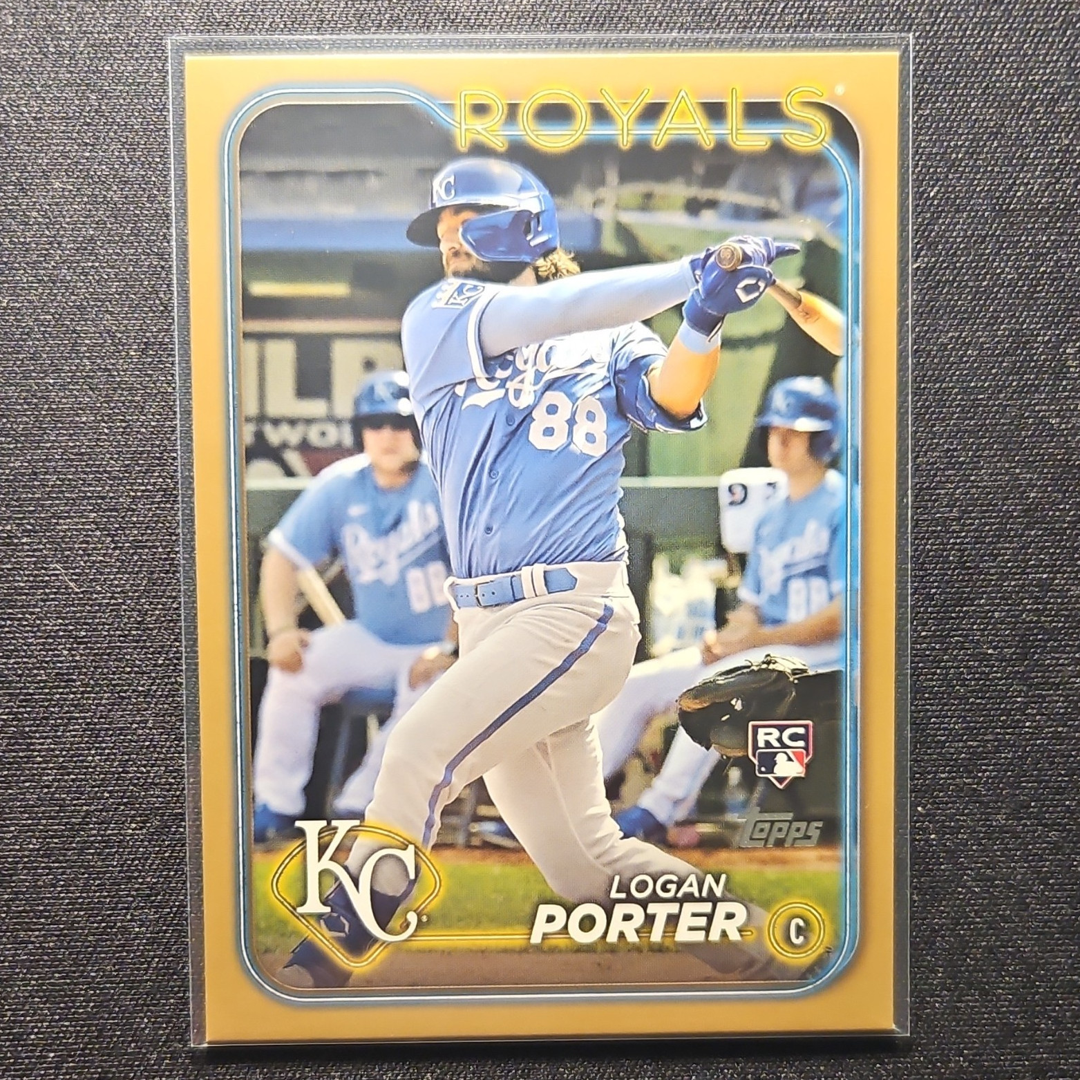 Topps 2024 Series 2 Logan Porter RC Gold Foil #666 Kansas City Royals 650/2024