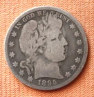 1895-O Barber Silver Half Dollar, 1/2, 50C