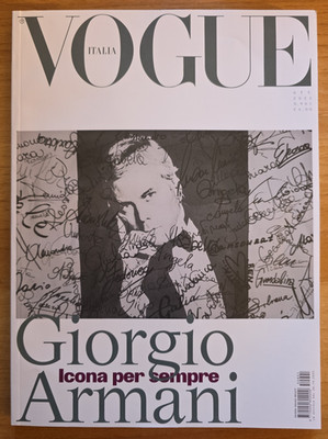 Giorgio Armani Vogue Italia Oktober 2025 Oktober Gedenkausgabe