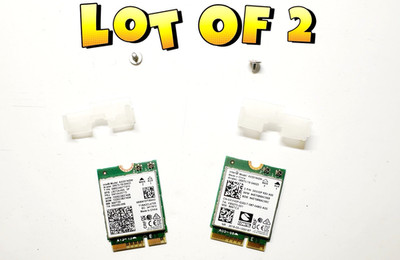  Lot of 2 AX201NGW WiFi 6 Dual Band CNVio2 M.2 Wireless Bluetooth 5.1 802.11ax