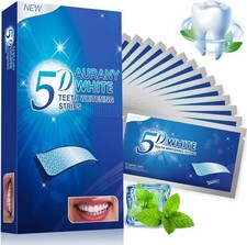 28PCS 5D Teeth Whitening Strips Tooth Rapid Bleaching White Strips Teeth White