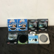 Lot of 8 Camera Lens Filters - Kenko HAKUBA N...