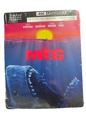 The Meg (4K Ultra HD + Blu Ray + Digital HD) Steelbook SEALED