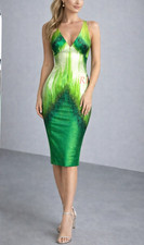SALE $4,500 GORGEOUS Roberto Cavalli Italy Silk Satin dress size 40(42) (US S-M)