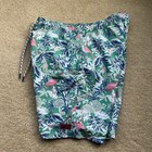 IZOD Saltwater Men’s Hawaiian Floral Pink Flamingo Swim Trunks - Size L - EUC — photo 6