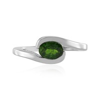 Cavill Ring Russischer Diopsid 0,68Ct Oval Silber 925 Platiniert Damen